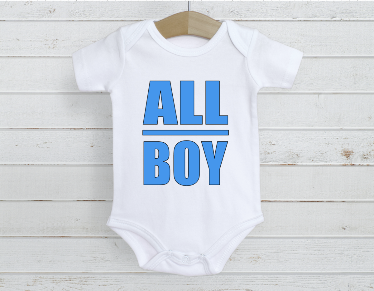 I'm All Boy Sky Blue Onesie