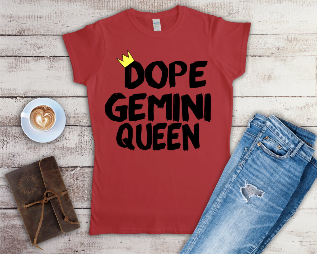 Dope Gemini Queen red and black