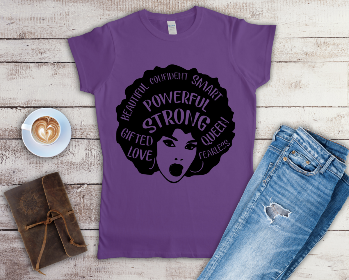Powerful purple t-shirt