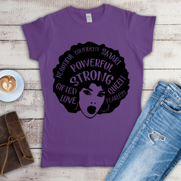 Powerful purple t-shirt