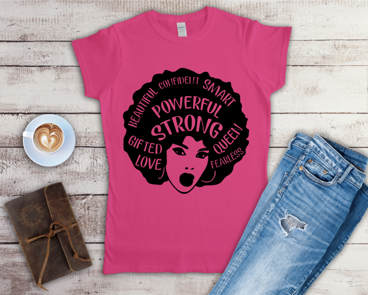 Powerful pink t-shirt