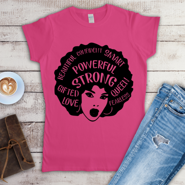 Powerful pink t-shirt