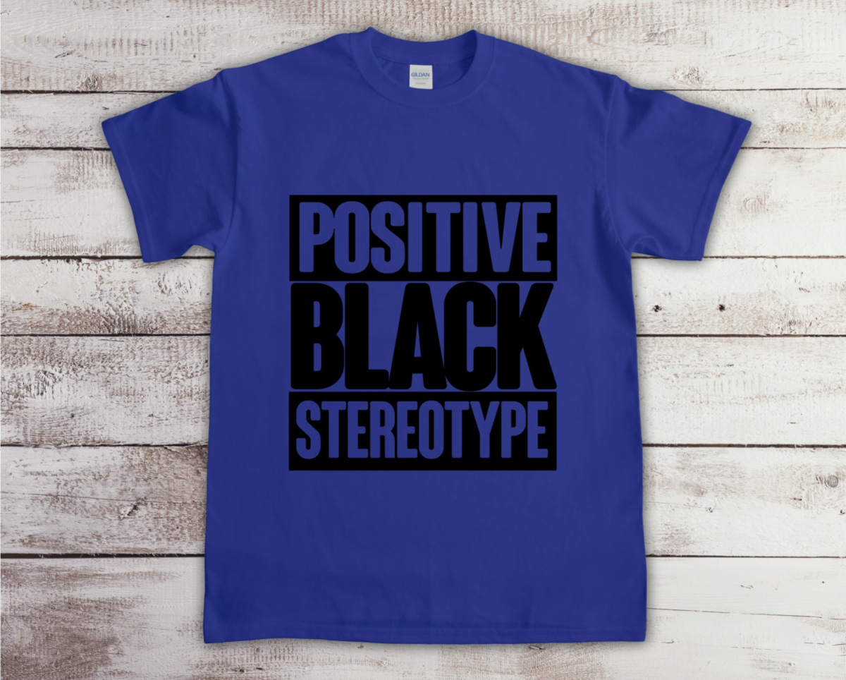 Positive Black Stereotype Blue