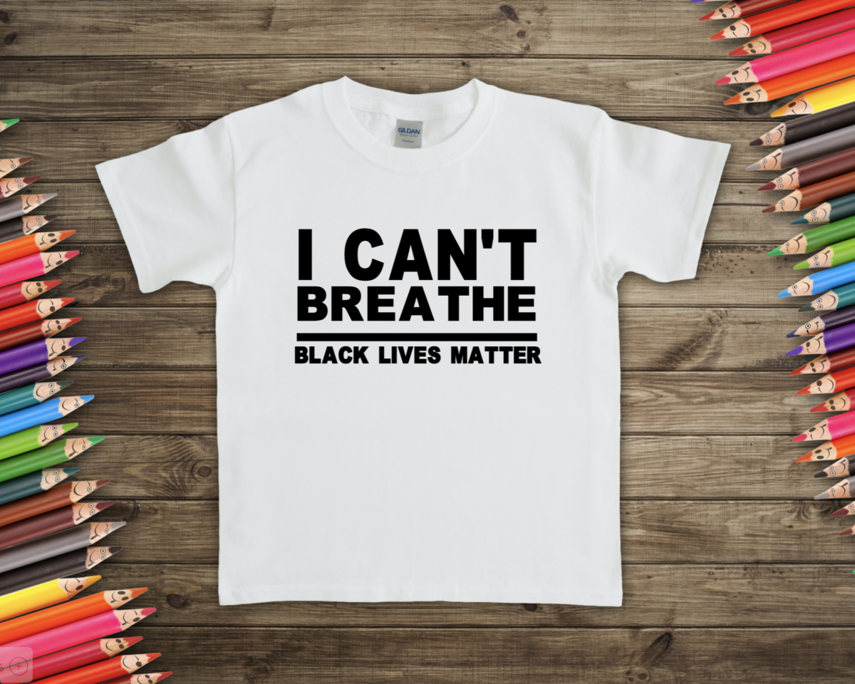 I Can't Breathe Black Lives Matter Youth White T-shirt