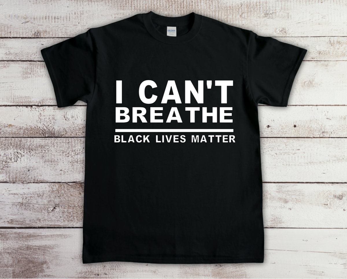 I Can't Breathe Black Lives Matter Black t-shirt