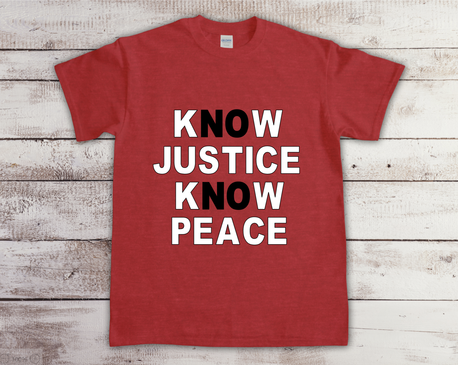 Know Justice Know Peace Jersey Short Sleeve Tee