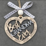 Best Grandma Ever Wooden Ornament